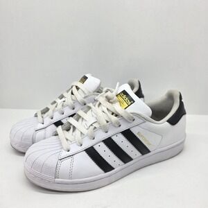 Adidas Originals Superstar Shell Toe Black/White Sneakers Shoes Kids Sz 5.5